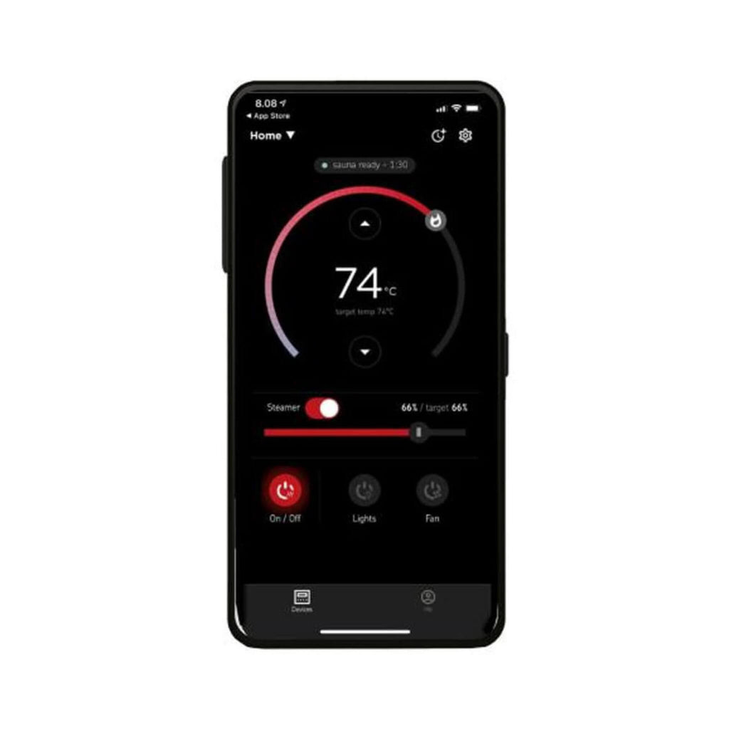 Harvia KIP80W 8KW UL Certified Electric Sauna Heater With Xenio CX170 Digital WIFI Control & Sauna Stones [JH80W2401] (SAK14630) - Saksby Wholesale - Phone Control