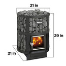 Harvia Legend 150 Wood Burning Sauna Heater And Chimney Kit (SAK23094)