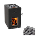 Harvia Linear 22 GreenFlame ES Black Wood Sauna Stove 15.7 kW - SAK31692 - Bundle