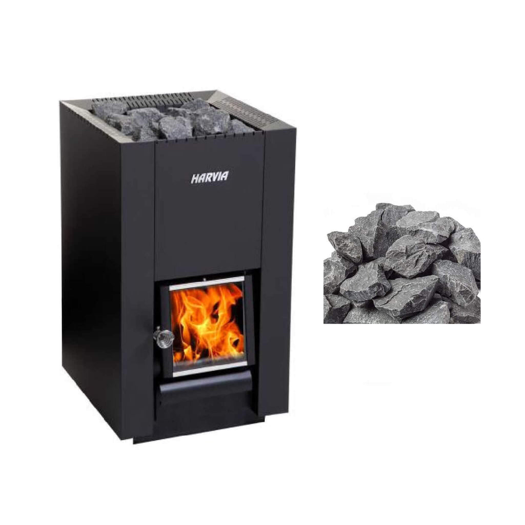 Harvia Linear Series Black Wood Sauna Stove Linear 16 - SAK15368 - Bundle
