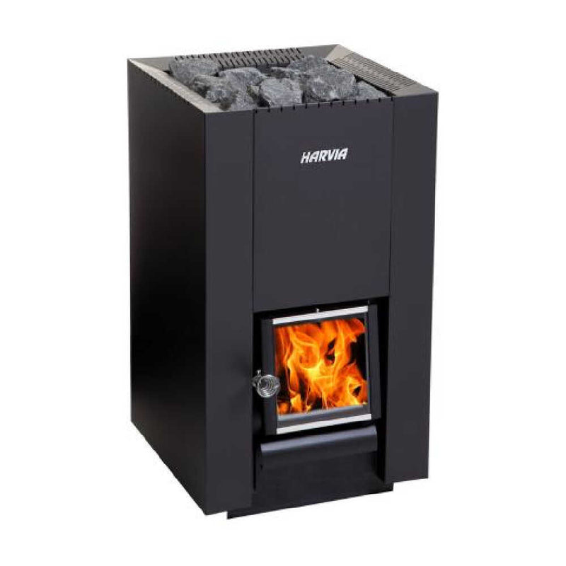 HARVIA Linear Series Black Wood Sauna Stove (SAK15368) - SAKSBY