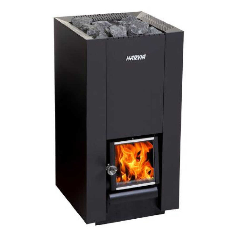 HARVIA Linear Series Black Wood Sauna Stove (SAK15368) - SAKSBY