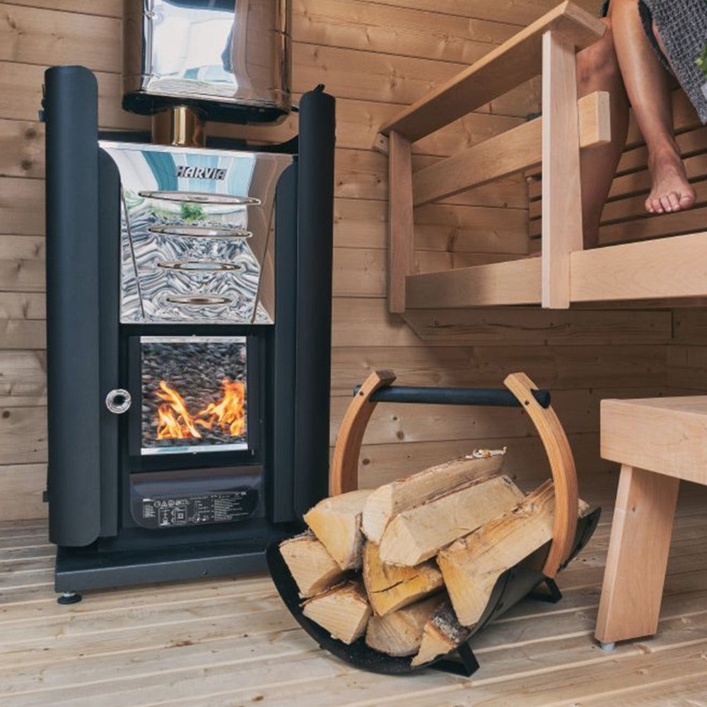 Harvia M3 Premium Wood-Burning Sauna Heater Stove With Sauna Stones, 16.5KW [WKM3] (SAK41720)