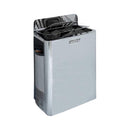 Harvia The Wall Stainless Steel Built-In Wall Mount Sauna Heater With Illuminated Controls and Sauna Stones [SW60/80] (SAK21467) - Saksby Wholesale - Silver Right View