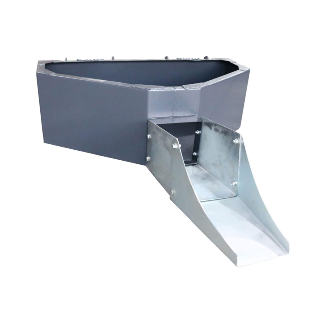 Heavy-Duty 1/2 Yard Cement And Concrete Bucket Skid Steer Attachment (SAK49063) - Saksby Wholesale - Front Right VIew