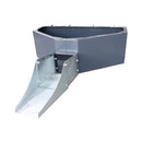 Heavy-Duty 1/2 Yard Cement And Concrete Bucket Skid Steer Attachment (SAK49063) - Saksby Wholesale - Front View