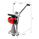 Heavy Duty 1.5HP 38CC 4-Stroke Gas-Powered Concrete Screed For Concrete Finishing (SAK58769) - Saksby Wholesale - Dimension View