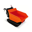 Heavy-Duty 1100LBS 10HP Gas-Powered Track Barrow With Hydraulic Assist (SAK48291) - Saksby Wholesale - Back Side View