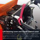 Heavy-Duty 1100LBS 10HP Gas-Powered Track Barrow With Hydraulic Assist (SAK48291) - Saksby Wholesale - Lever Details