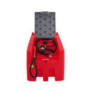 Heavy-Duty 116 Gal Portable Diesel Fuel Transfer Tank With Automatic Pump & Hose (SAK77594) - Saksby Wholesale - Front View