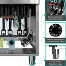 Heavy-Duty 120K BTU Commercial Stainless Steel 4-Burner Propane Deep Fryer (SAK64021) - Saksby Wholesale - Features