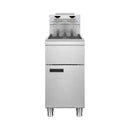 Heavy-Duty 120K BTU Commercial Stainless Steel 4-Burner Propane Deep Fryer (SAK64021) - Saksby Wholesale - Front View