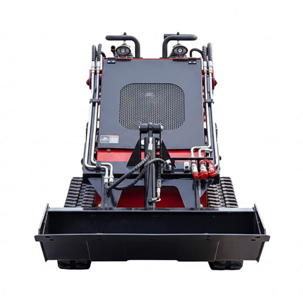Heavy-Duty 13.5HP Mini Crawler Skid Steer Loader With Bucket (SAK39052) - Saksby Wholesale - Front View