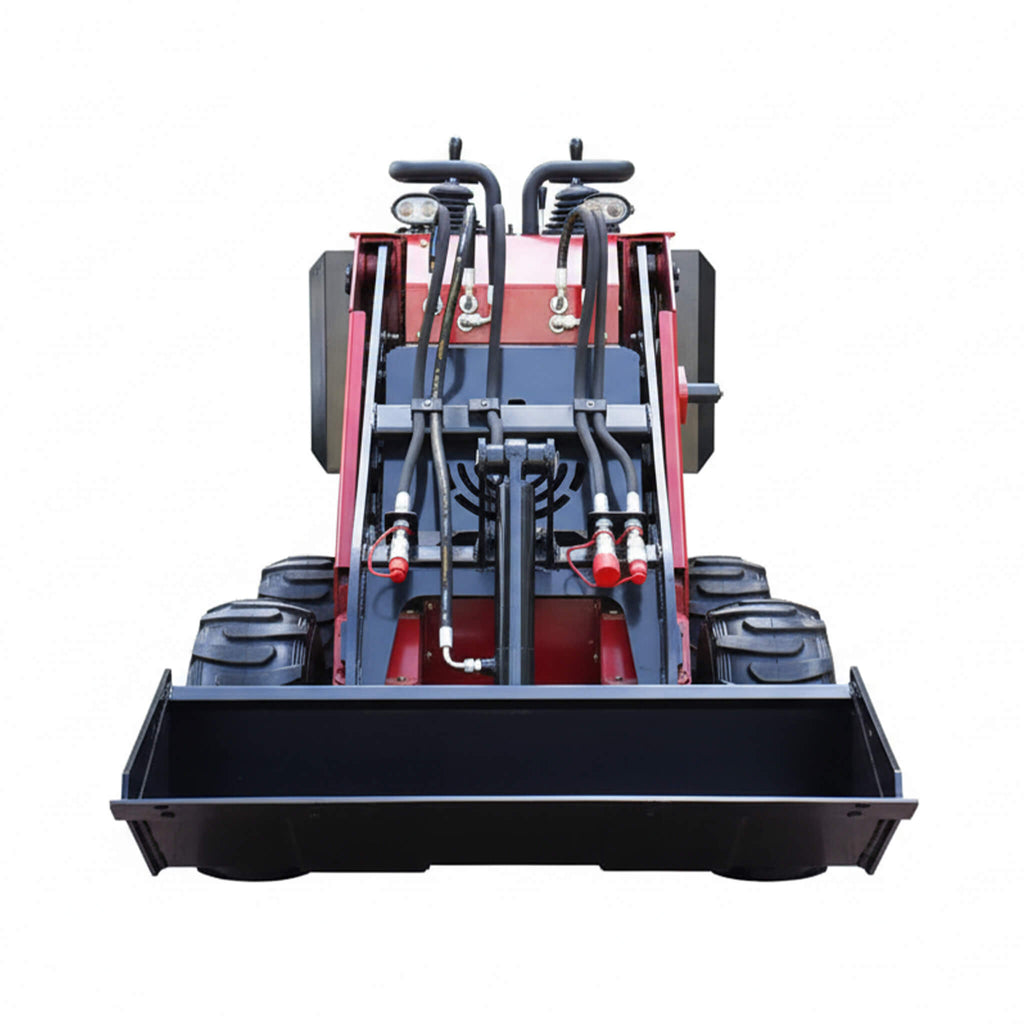 Heavy-Duty 13.5HP Mini Gas Skid Steer Loader With Wide Bucket (SAK69105) - Saksby Wholesale - Front View