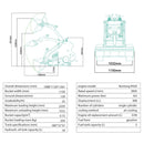Heavy Duty 13HP Mini Skid Steer Loader Crawler With Bucket (SAK34261) SAKSBY - Specifications View
