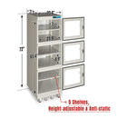 Heavy-Duty 192-Gallon Stainless Steel Nitrogen Dry Cabinet [1-10% RH] (SAK27184) - Saksby Wholesale - Dimensions