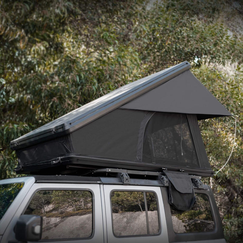 Heavy Duty 2-3 Person Hardshell Rooftop Tent With Ladder (SAK93120) - Saksby Wholesale - Actual Setup