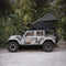 Heavy Duty 2-3 Person Hardshell Rooftop Tent With Ladder (SAK93120) - Saksby Wholesale - Side View Lifestyle
