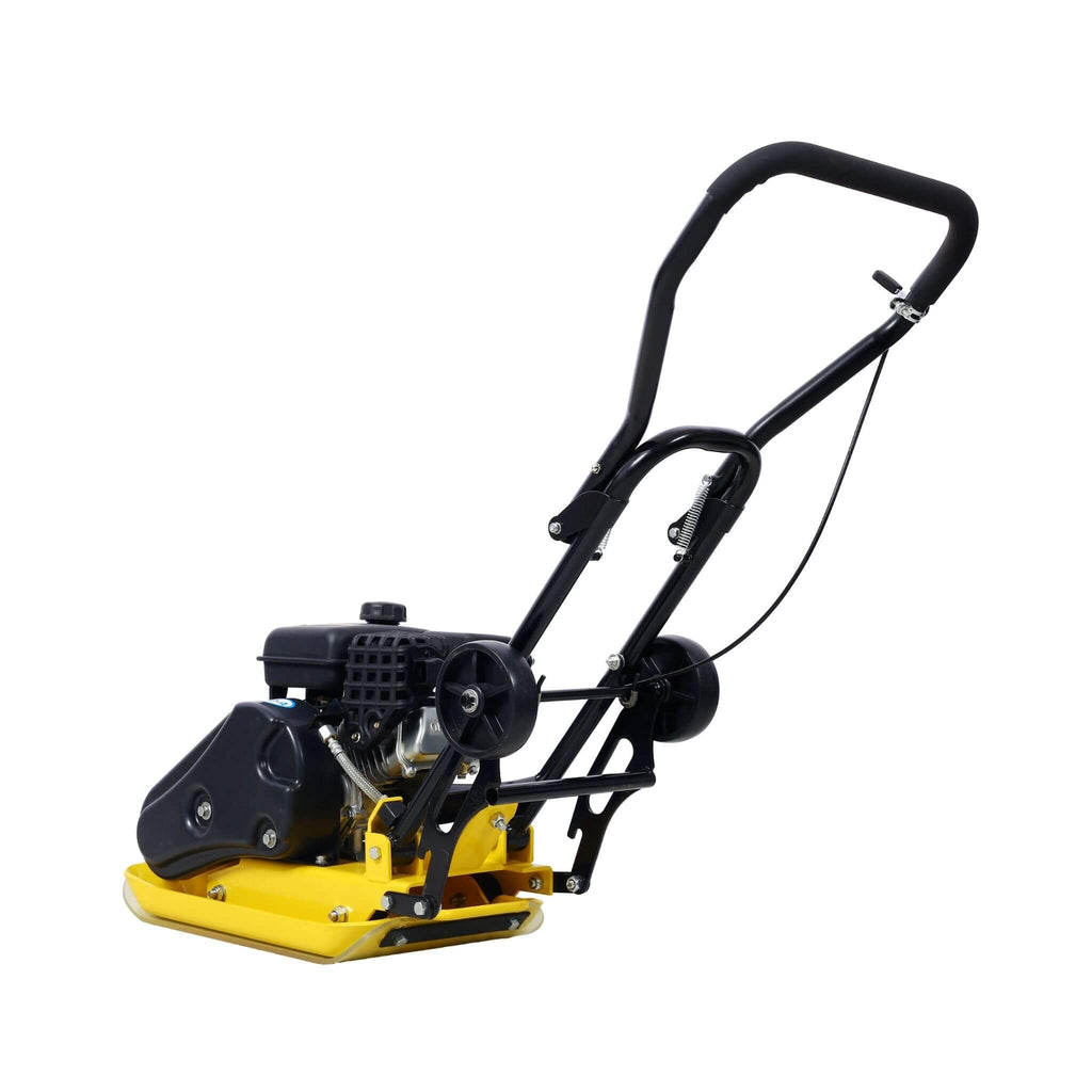 Heavy-Duty 2.5HP 79CC 8200N Gas-Powered Plate Compactor Machine (SAK58492) - Saksby Wholesale - Back Side View