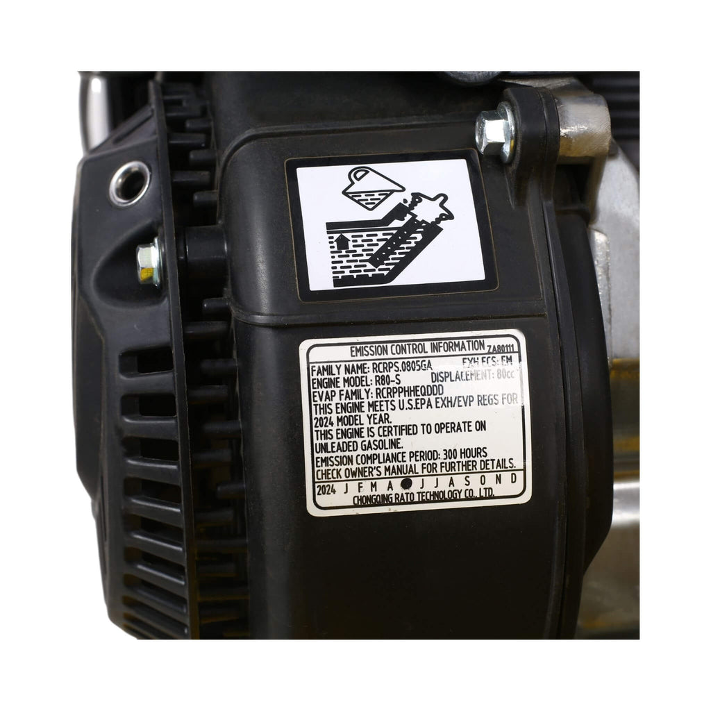 Heavy-Duty 2.5HP 79CC 8200N Gas-Powered Plate Compactor Machine (SAK58492) - Saksby Wholesale - Emission Control Information