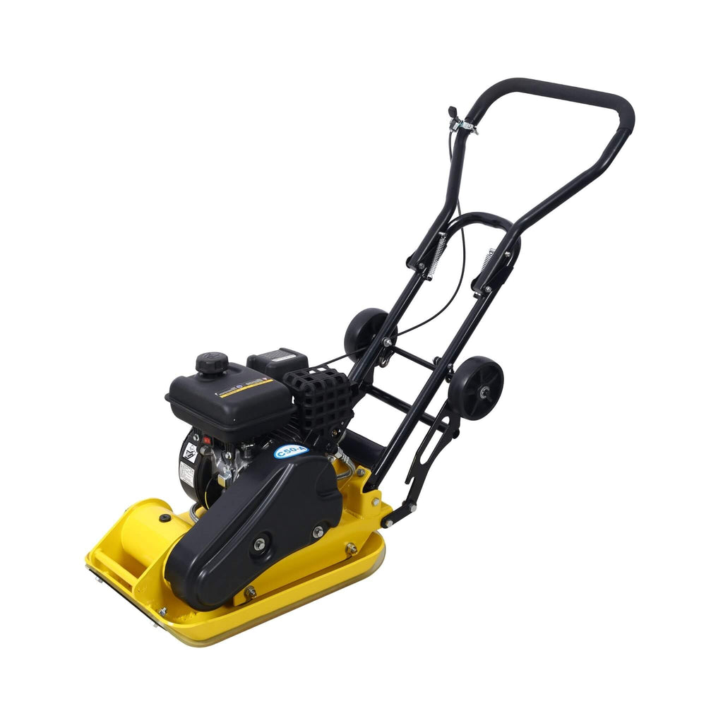 Heavy-Duty 2.5HP 79CC 8200N Gas-Powered Plate Compactor Machine (SAK58492) - Saksby Wholesale - Left Side View