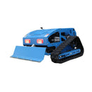 Heavy-Duty 21-Inch 9HP Commercial Remote-Controlled Robotic Lawn Mower With Tracks And Plow (SAK26583) - Saksby Wholesale - Blue Front Left View