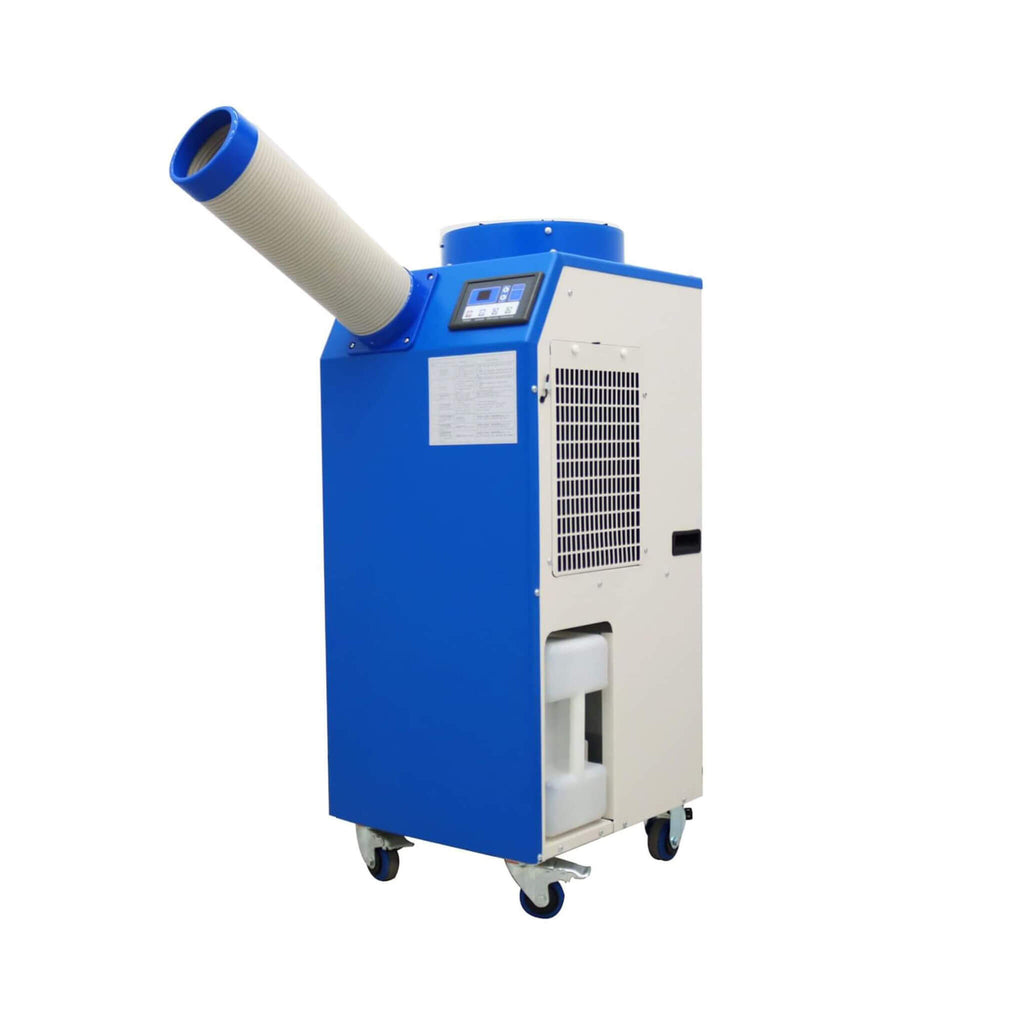 Heavy-Duty 220V Portable 11K BTU Outdoor Industrial Spot Cooler Air Conditioner (SAK59327) - Saksby Wholesale - Front Left View