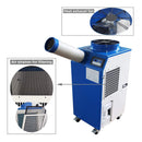 Heavy-Duty 220V Portable 11K BTU Outdoor Industrial Spot Cooler Air Conditioner (SAK59327) - Saksby Wholesale - Strainer And Exhaust Fan View