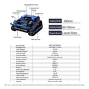 Heavy-Duty 224CC Remote-Controlled Track Mower With 21-Inch Deck & Industrial Remote (SAK90831) - Saksby Wholesale - Specifications