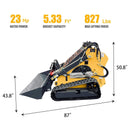 Heavy-Duty 23HP Mini Triangular Skid Steer Bucket Loader (SAK15873)  - Saksby Wholesale - Parameters