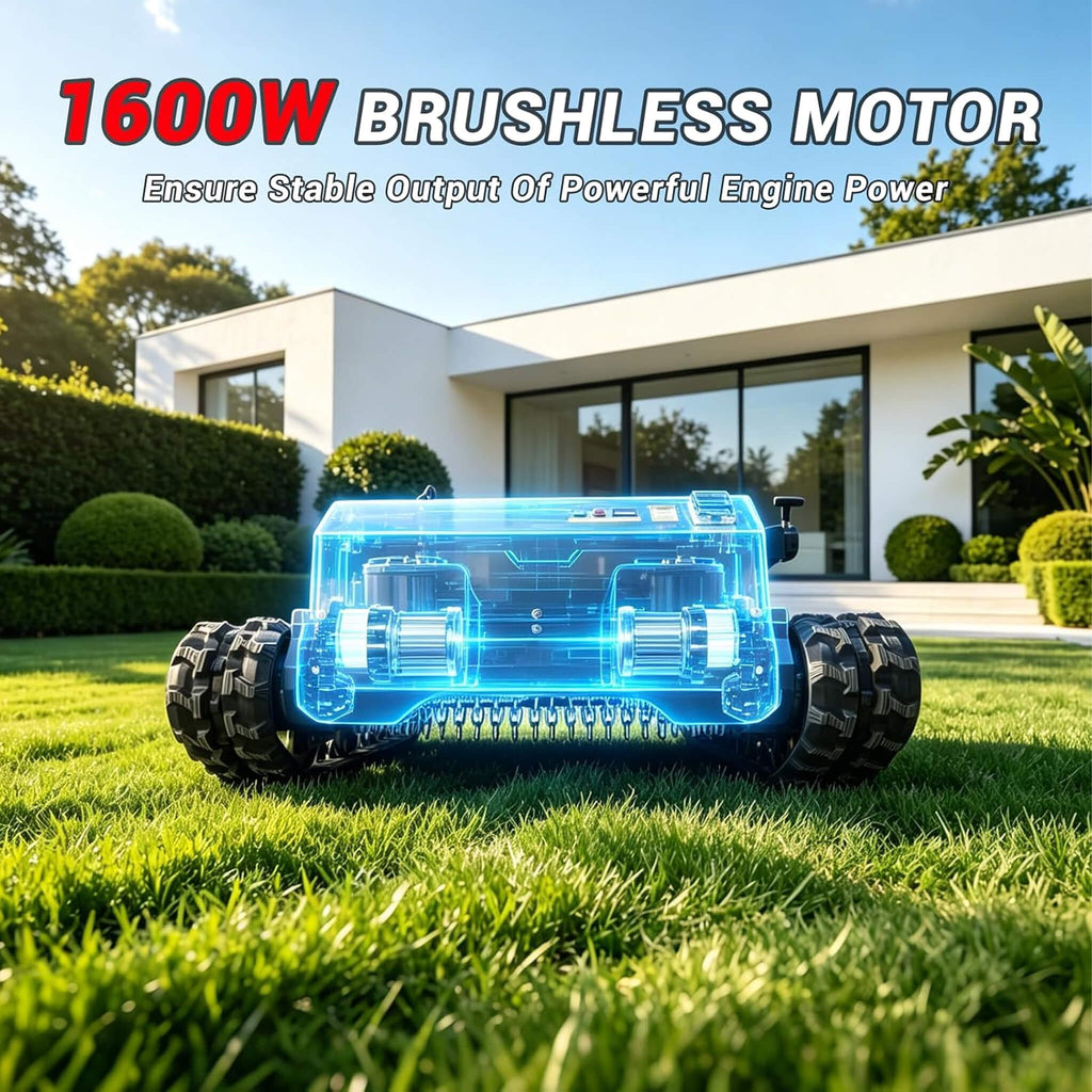 Heavy-Duty 23HP Remote-Controlled Track Mower With 35-Inch Deck (SAK62581) - Saksby Wholesale - 1600W Brushless Motor