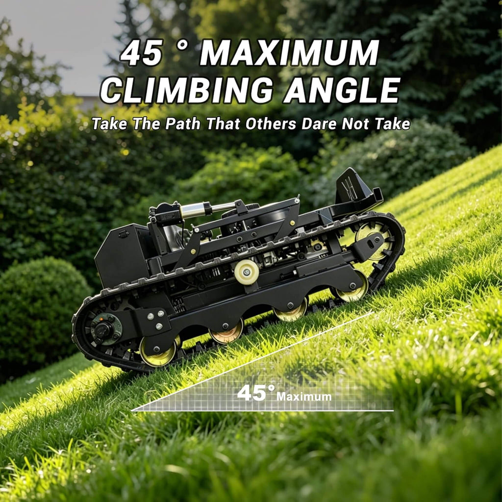 Heavy-Duty 23HP Remote-Controlled Track Mower With 35-Inch Deck (SAK62581) - Saksby Wholesale - Climbing Angle