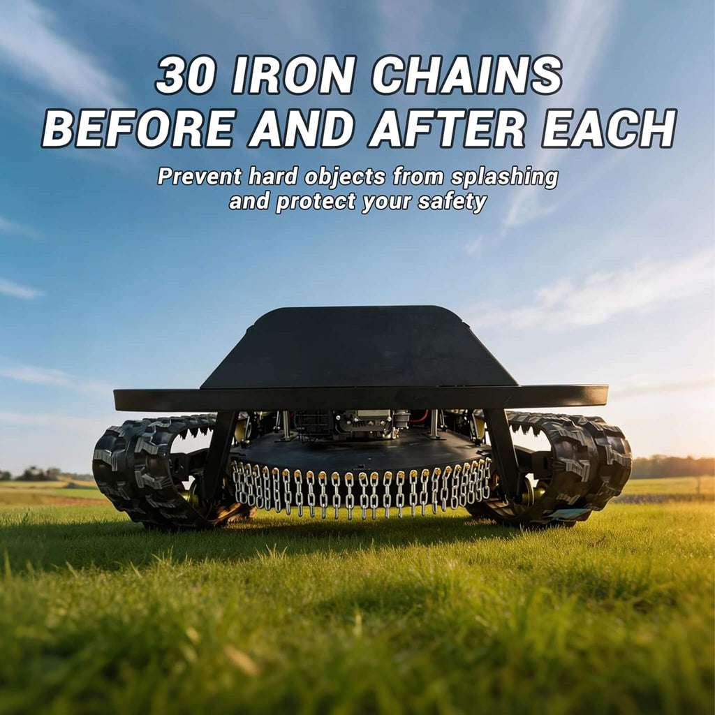 Heavy-Duty 23HP Remote-Controlled Track Mower With 35-Inch Deck (SAK62581) - Saksby Wholesale - Iron Chains