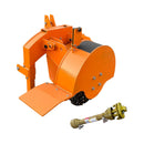 Heavy-Duty 24-Inch 3-Point PTO Powered Stump Grinder For 15-45HP Tractors (SAK81536) - Saksby Wholesale - Front Right View With Shaft