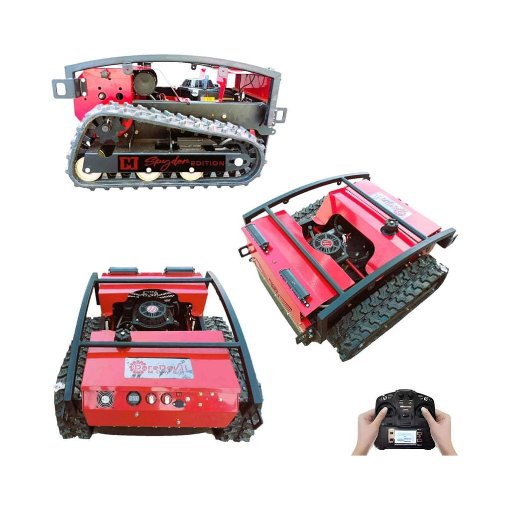 Heavy-Duty 24-Inch Commercial Remote-Controlled Lawn Mower With Snow Plow (SAK31078) - Saksby Wholesale - No Snow Plow Attachment In Various Angle