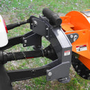 Heavy-Duty 30-Inch 3-Point PTO Stump Grinder For 40-100HP Tractors (SAK47092) - Saksby Wholesale - Lifestyle Back Right View On Tractor