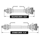Heavy-Duty 30-Inch 3-Point PTO Stump Grinder For 40-100HP Tractors (SAK47092) - Saksby Wholesale - Shaft Dimensions