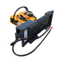 Heavy-Duty 32FT Double Pole Claw Dual Grapple Skid Steer Attachment (SAK25497) - Saksby Wholesale - Back  Left View