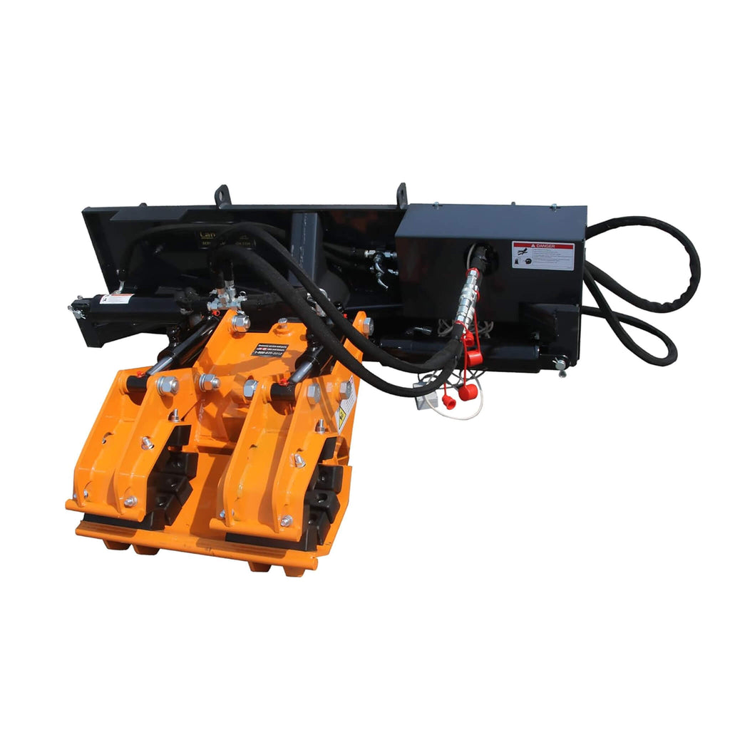 Heavy-Duty 32FT Double Pole Claw Dual Grapple Skid Steer Attachment (SAK25497) - Saksby Wholesale - Back Right View