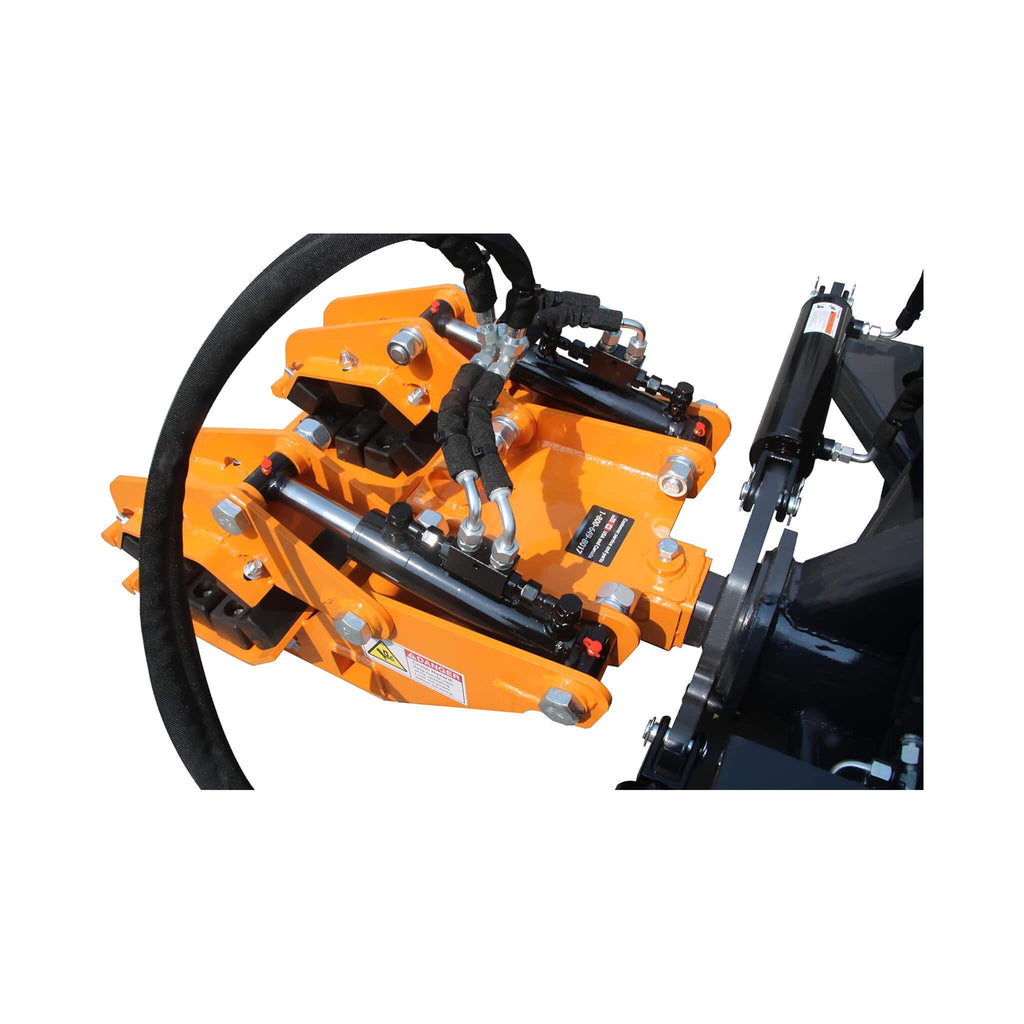 Heavy-Duty 32FT Double Pole Claw Dual Grapple Skid Steer Attachment (SAK25497) - Saksby Wholesale - Close Up