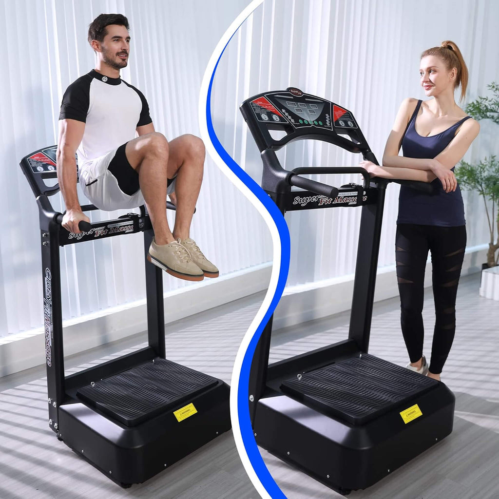 Heavy-Duty 400 LBS Whole Body Vibration Plate Workout Machine (SAK57390) - Saksby Wholesale - Exercises