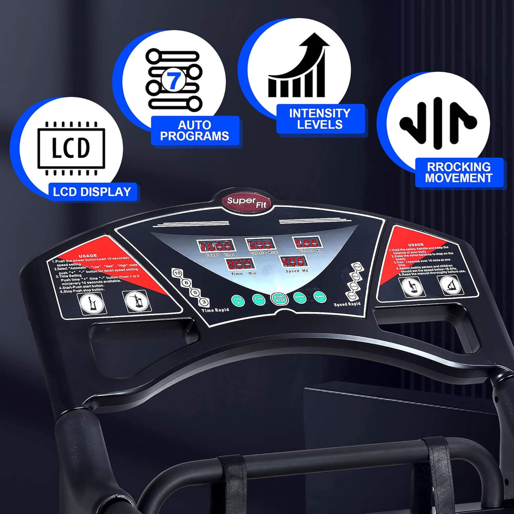 Heavy-Duty 400 LBS Whole Body Vibration Plate Workout Machine (SAK57390) - Saksby Wholesale - Features