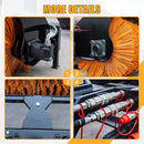 Heavy-Duty 41-Inch Hydraulic Skid Steer Broom Sweeper Attachment With Angle Tilt (SAK20963)