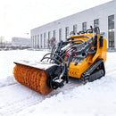 Heavy-Duty 41-Inch Hydraulic Skid Steer Broom Sweeper Attachment With Angle Tilt (SAK20963)