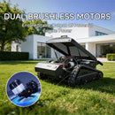 Heavy-Duty 452CC 31-Inch Remote-Controlled Tracked Lawn Mower (SAK38617) - Saksby Wholesale - Dual Brushless Motors
