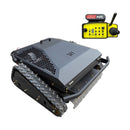 Heavy-Duty 452CC 31-Inch Remote-Controlled Tracked Lawn Mower (SAK38617) - Saksby Wholesale - Front Right View With Remote