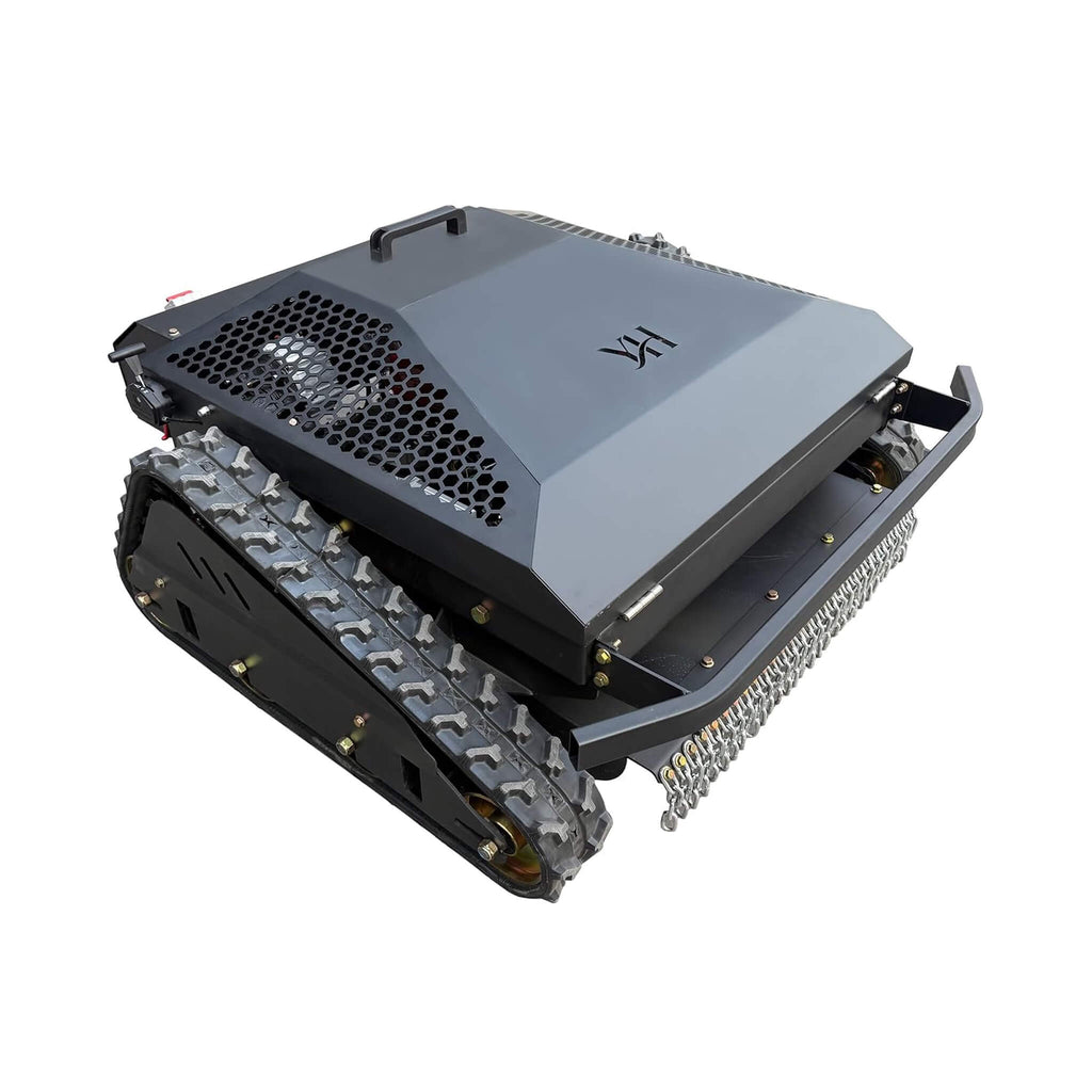 Heavy-Duty 452CC 31-Inch Remote-Controlled Tracked Lawn Mower (SAK38617) - Saksby Wholesale - Front  Right View