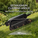 Heavy-Duty 452CC 31-Inch Remote-Controlled Tracked Lawn Mower (SAK38617) - Saksby Wholesale - Climbing Angle