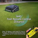 Heavy-Duty 452CC 31-Inch Remote-Controlled Tracked Lawn Mower (SAK38617) - Saksby Wholesale - Remote Control Distance
