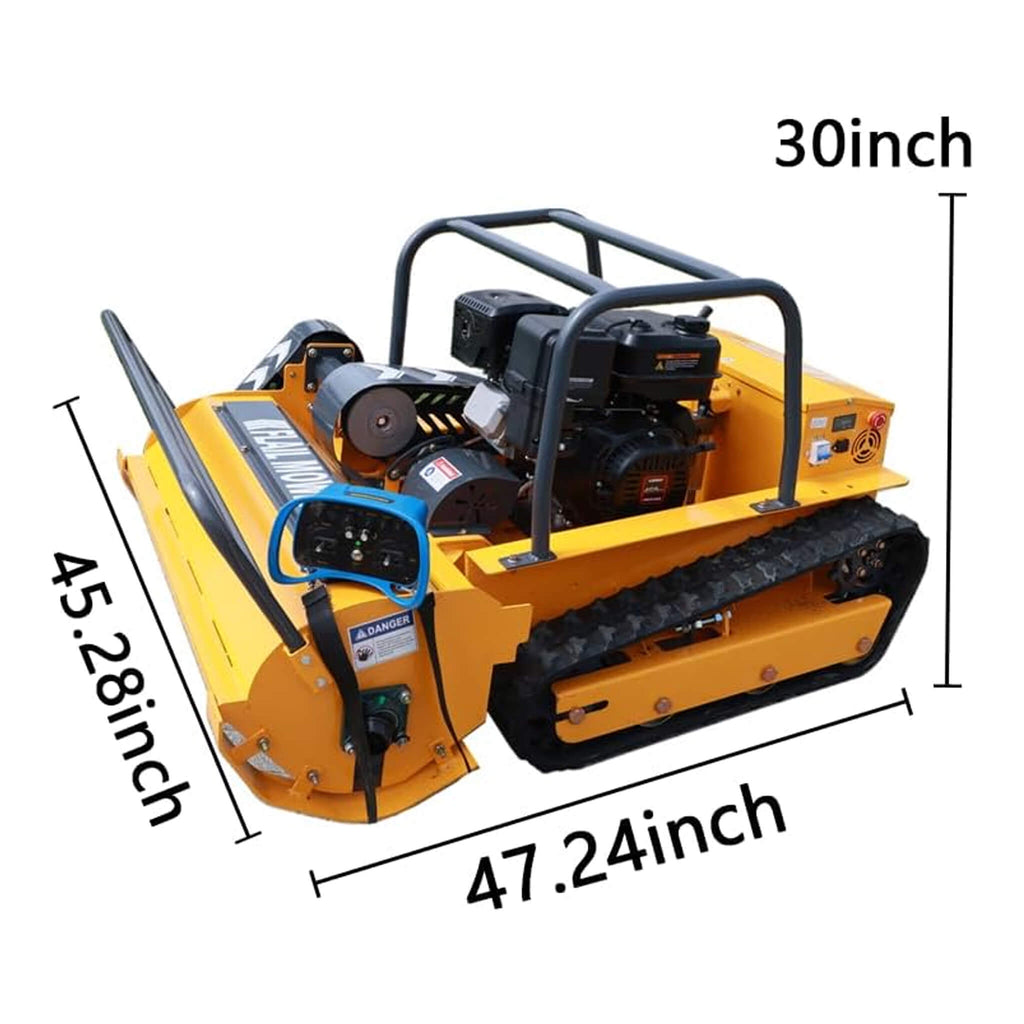 Heavy-Duty 459CC Commercial Remote-Controlled Hybrid Mower (SAK68124) - Saksby Wholesale - Dimensions